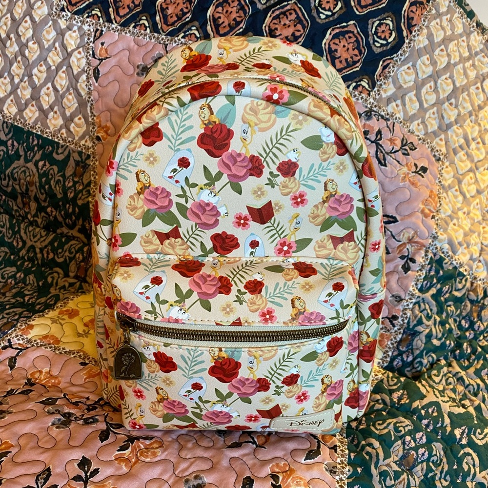 NWOT Beauty & The Beast Loungefly Backpack